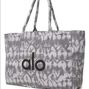 Alo Yoga Grey tie dye shopper tote yoga tote NEW